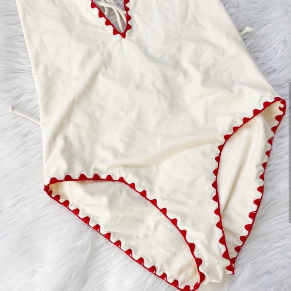 LOVERS + FRIENDS ONE PIECE EMBROIDERED SWIMSUIT NWOT (LG) - Picture 3 of 5